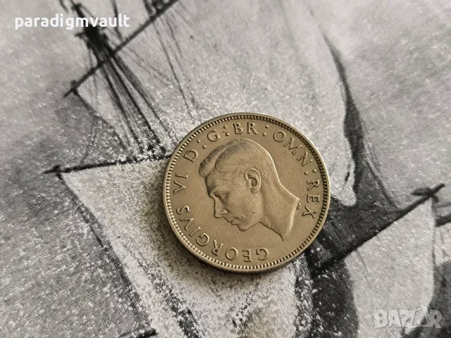 Монета - Великобритания - 2 шилинга | 1948г., снимка 2 - Нумизматика и бонистика - 50230415
