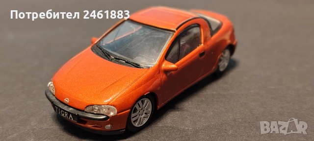 1/43 Schuco метална колекционерска количка Българска Opel Tigra