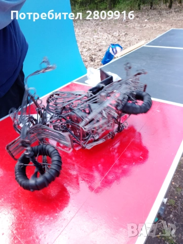 Стар мотор от тел, снимка 2 - Антикварни и старинни предмети - 54173201