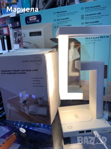 Магнитна LED лампа, с "тъч контрол" / Левитационна Лампа / Лампа със Безжично Зарядно за Смартфон, снимка 5 - Настолни лампи - 45977566