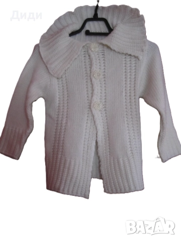Детска плетена жилетка туника, снимка 3 - Детски пуловери и жилетки - 52572128