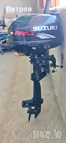 Извънбордов двигател Suzuki 2.5 HP (4-тактов) – КАТО НОВ! 