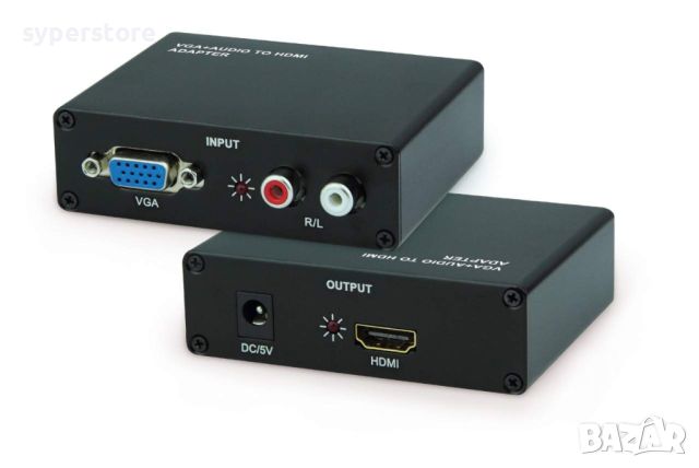 Преобразувател Конвертор VGA - HDMI Digital One SP00509 със звук , снимка 2 - Кабели и адаптери - 46466472