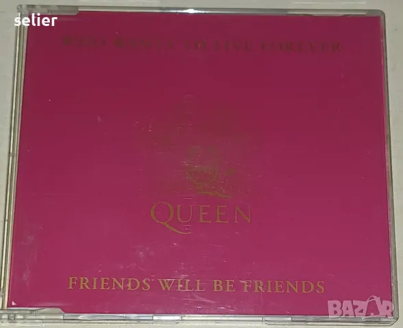 Queen ‎– Who Wants To Live Forever / Friends Will Be Friends Оригинален диск ,сингъл с 2 песни Два о, снимка 1