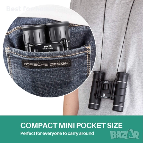 Мини компактен бинокъл за открито, снимка 5 - Други спортове - 52255223