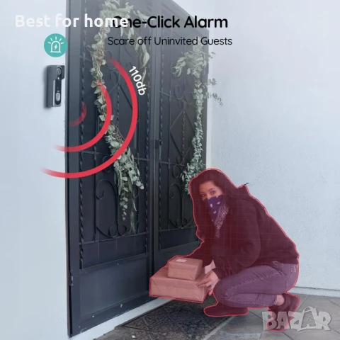  Wi-Fi Видео звънец BOIFUN J1, снимка 4 - Други - 50810627