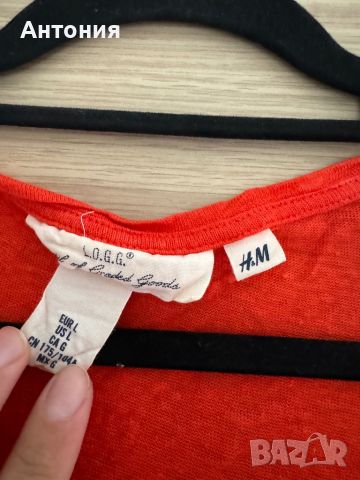 H&M тениска L, снимка 2 - Тениски - 45713210