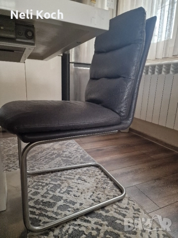 Трапезен стол, цвят тъмнокаф, наличност 2бр., снимка 2 - Столове - 52439451