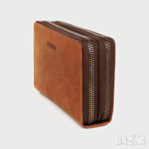 Дамски кожен портфейл LEABAGS с RFID защита, XXL портфейл, 29 слота за карти, снимка 7 - Портфейли, портмонета - 50987471