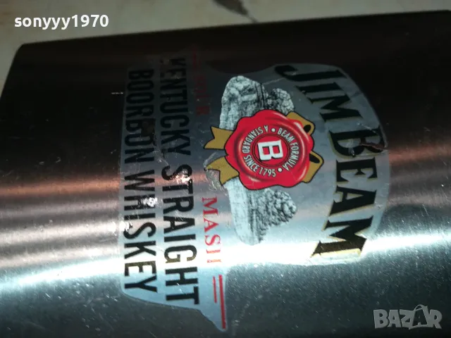 JIM BEAM-МЕТАЛНО ШИШЕ 1711241840, снимка 5 - Антикварни и старинни предмети - 48002894