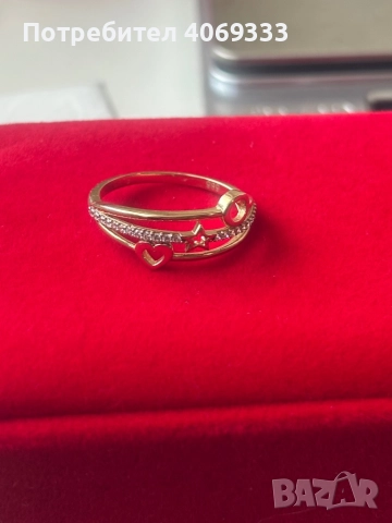 Златен пръстен 💍 2.3 гр 14к 58р-р(18.5мм) , снимка 4 - Пръстени - 51648415