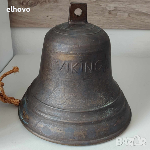 Стара бронзова камбана#3, снимка 2 - Антикварни и старинни предмети - 44971428