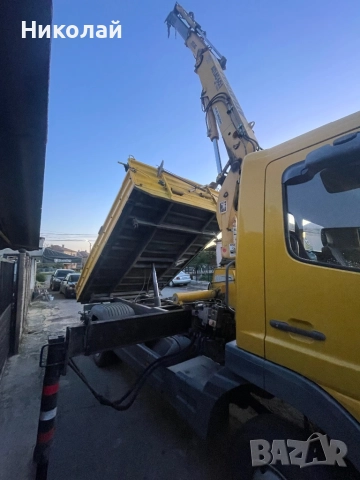 Транспортни услуги самосвал с кран и камион с падащ борд до 5Т