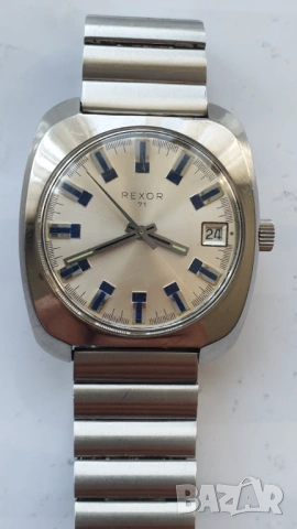 Винтидж часовник Rexor 71 от 70-те години, снимка 8 - Антикварни и старинни предмети - 53748281