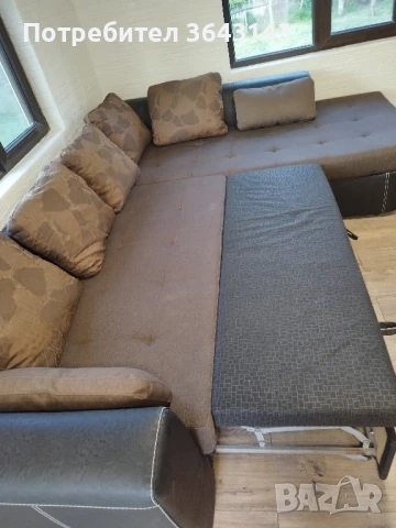 Диван ъглов голям, снимка 6 - Дивани и мека мебел - 50523315