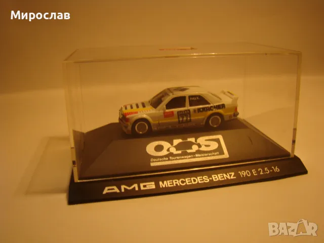 HERPA H0 1/87 AMG MERCEDES BENZ 190 E РАЛИ МОДЕЛ КОЛИЧКА, снимка 1 - Колекции - 48521830