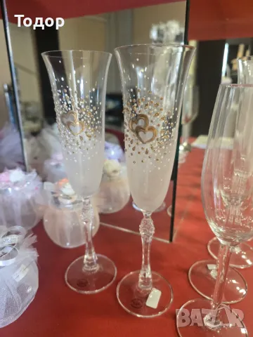 Сватбени ритуални чаши, снимка 5 - Сватбени аксесоари - 50316078