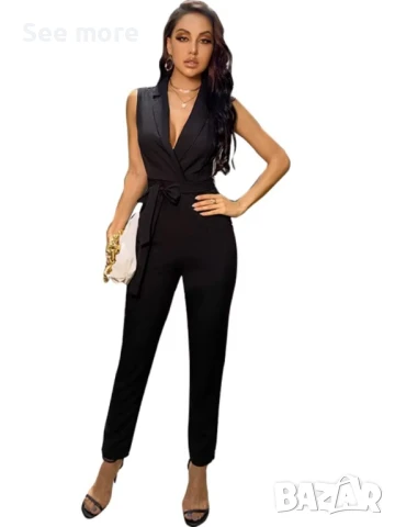 H&M елегантен гащеризон в черно XS/S