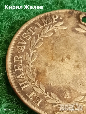 Сребърна монета 20 кройцера 1806г. Франц втори Австрия Виена за КОЛЕКЦИЯ 52916, снимка 3 - Нумизматика и бонистика - 53092872