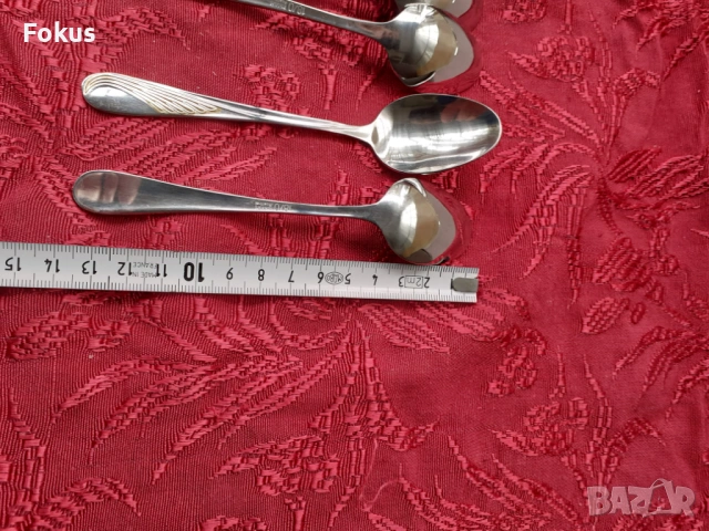 Луксозни прибори лъжички Edelstahl Rostfrei - 6 бр. нови, снимка 7 - Антикварни и старинни предмети - 53738177