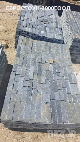 Черен гнайс графит оформен гладко 5см , снимка 3 - Облицовки - 51602547