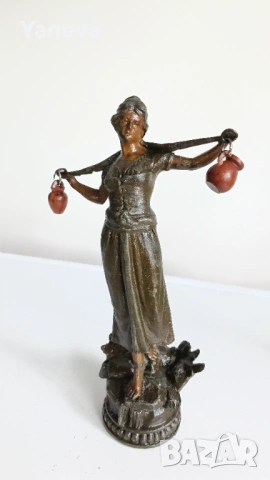 Френски, антикварни скулптури на водоносци от края на XIX век. в стил Ар Нуво. , снимка 13 - Статуетки - 54065601