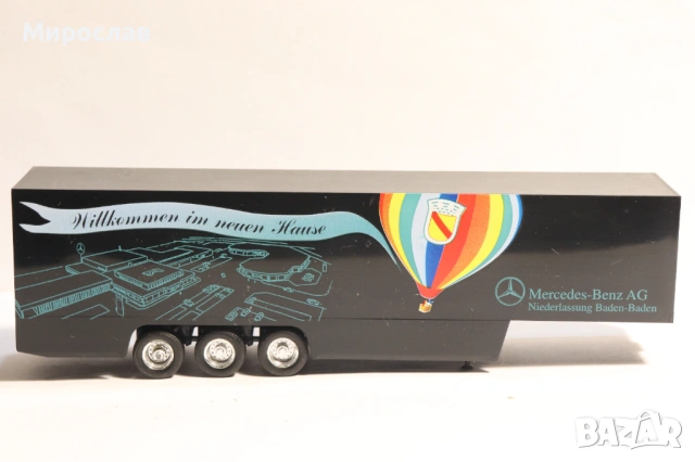 HERPA H0 1/87 MERCEDES РЕМАРКЕ КАМИОН МОДЕЛ, снимка 3 - Колекции - 53400483