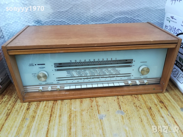 TUBE RETRO STEREO RECEIVER-MADE IN GERMANY 0409252005LCHERY, снимка 3 - Ресийвъри, усилватели, смесителни пултове - 51608808