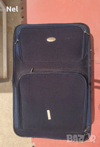 Голям платнен куфар LLambertazzi, снимка 2 - Куфари - 49327294