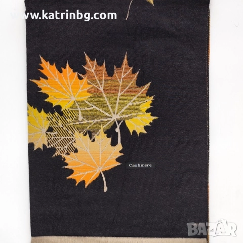 Дамски комплект шапка барета кашмирен шал и ръкавици в черно Код на продукта:DAK-0024, снимка 2 - Подаръци за жени - 52201221