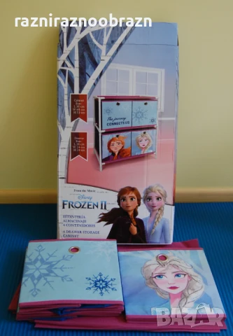 Детски шкаф с четири чекмеджета Disney Frozen II, снимка 4 - Мебели за детската стая - 50966964