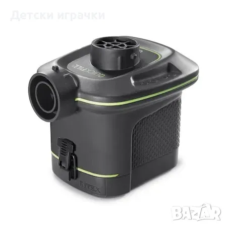 Въздушна помпа на батерии Intex, 420 л/мин, 3 конектора, 0.4 кг, черна, снимка 6 - Басейни и аксесоари - 49925932