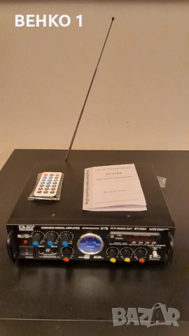 Караоке усилвател с bluetooth,usb,mp3 card BT-339A, снимка 9 - Ресийвъри, усилватели, смесителни пултове - 54215077