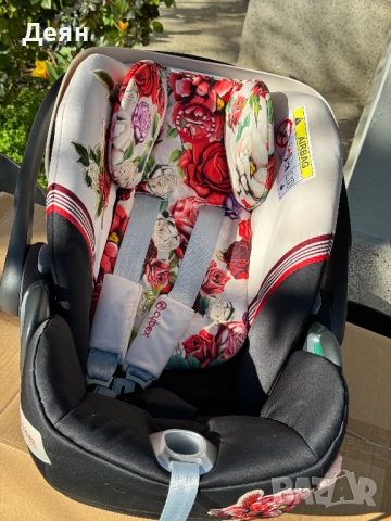  Бебешка количка Cybex Platinum E Priam 4 Rose Gold Spring Blossom Light, снимка 11 - Детски колички - 51809056