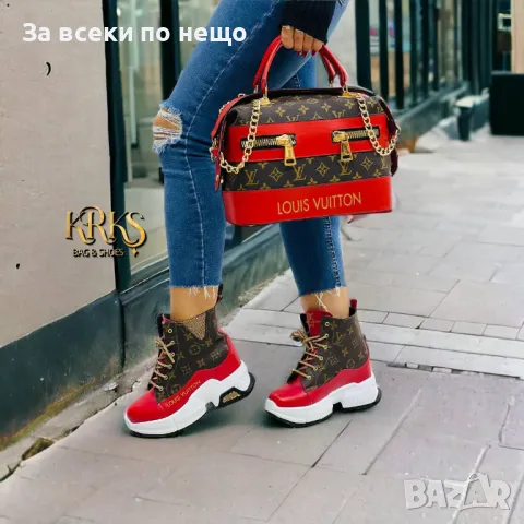 Дамски боти Louis Vuitton🔝Versace Код D1548, снимка 4 - Дамски боти - 48362219