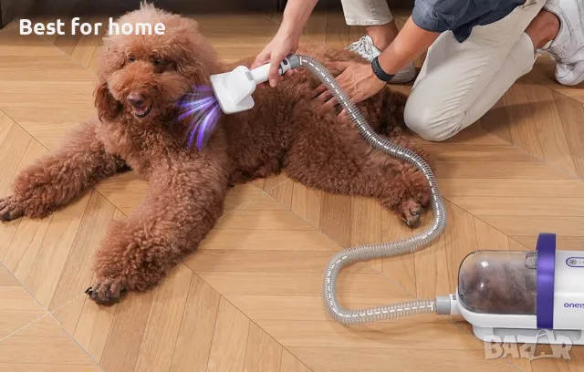 Грууминг вакуумна станция за кучета и котки от Oneisall Pet grooming vacuum kit LM5, снимка 15 - Други стоки за животни - 48460318