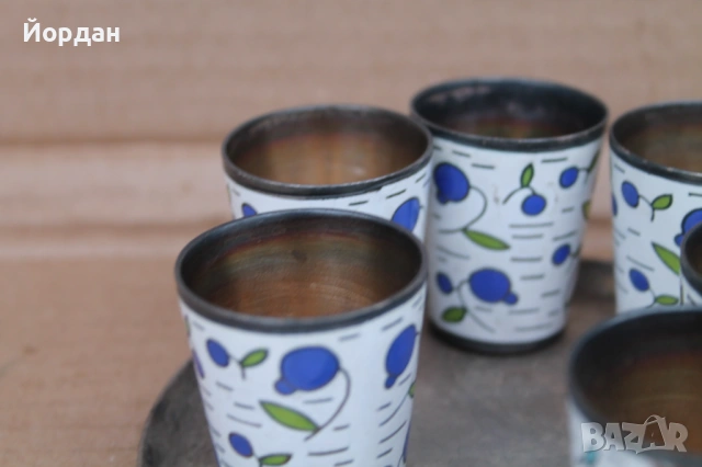 Руски чашки с емайл за водка , снимка 6 - Колекции - 53326601