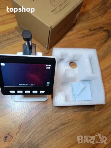 НОВ, тестван 4.3" цифров микроскоп SKYEAR с 1000x увеличение и 8 регулируеми LED светлини с SD и USB, снимка 7 - Друга електроника - 50542538