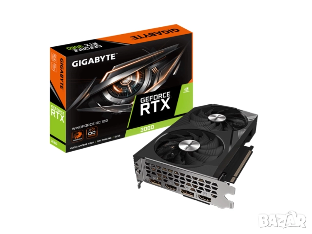 Нова Видео карта Gigabyte GeForce RTX 3060 WINDFORCE OC 12GB (REV 2.0)