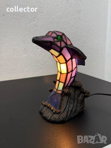 Нощна / настолна лампа тифани. №7818, снимка 2 - Антикварни и старинни предмети - 53043503