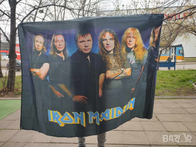 IRON MAIDEN -голям транспарант , снимка 2 - Китари - 44956935