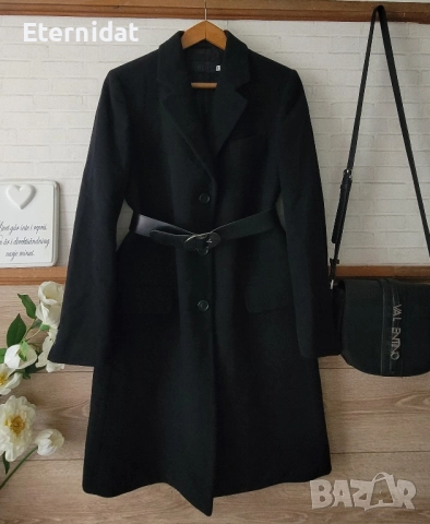 Ново черно палто ALBERTO ASPESI 