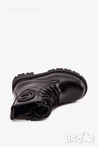 Детски боти до глезена с подплата за момичета с декорация LOVE, Rosaira, 2цвята , снимка 6 - Детски боти и ботуши - 52362391