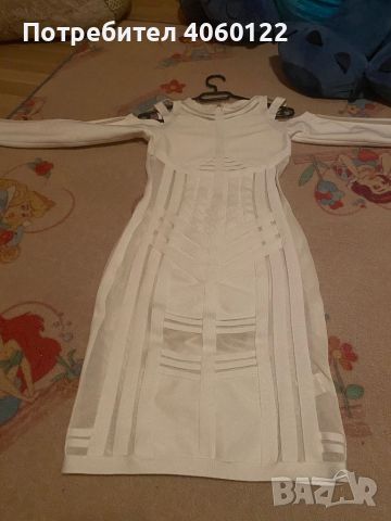 Бяла рокля, снимка 1 - Рокли - 45625150