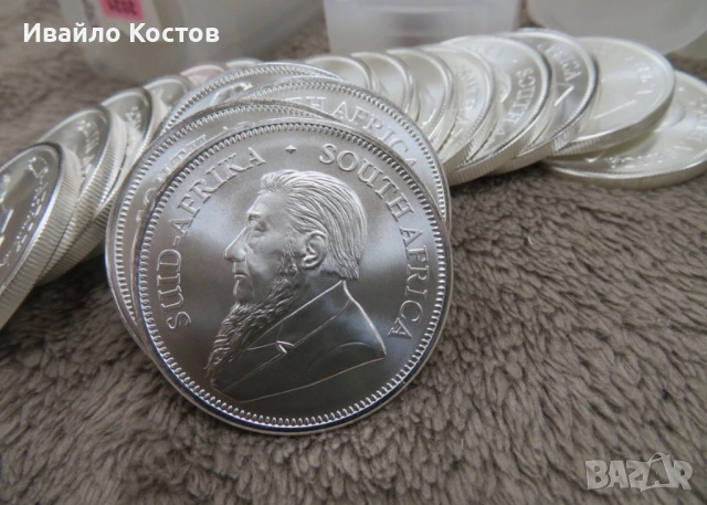 „Южноафрикански Крюгерранд 1 унция, 2021 г.“ , снимка 3 - Нумизматика и бонистика - 54138263