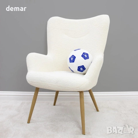 Официално лицензирана кръгла възглавница - футболна топка на Челси, супер мека, 25 x 25 см, снимка 8 - Възглавници - 52097072