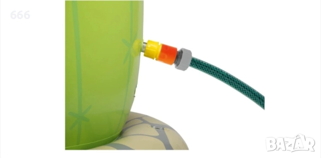 Надуваем воден разпръсквач Playtive с детска игра с хвърляне на пръстени - Garden Cactus, снимка 3 - Други - 52931043