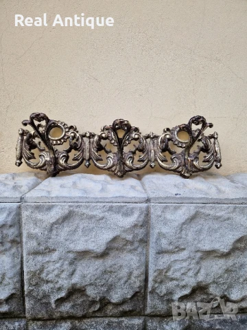 Прекрасна антикварна метална закачалка , снимка 3 - Антикварни и старинни предмети - 51155876