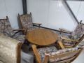 Комплект от 4 стола и маса, снимка 1 - Градински мебели, декорация  - 45551440