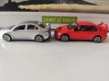 Метални колички Realtoy Mitsubishi Lancer VII и Mitsubishi Lancer Evo X в мащаб 1/64, снимка 2
